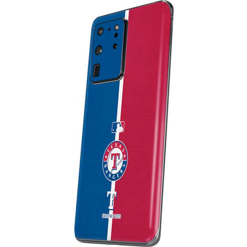 MLB Texas Rangers Split Galaxy S20 Ultra 5G Skin