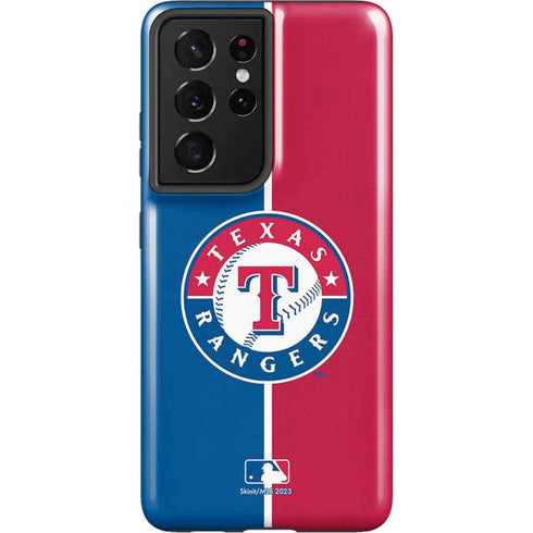 MLB Texas Rangers Split Galaxy S21 Ultra 5G Pro Case
