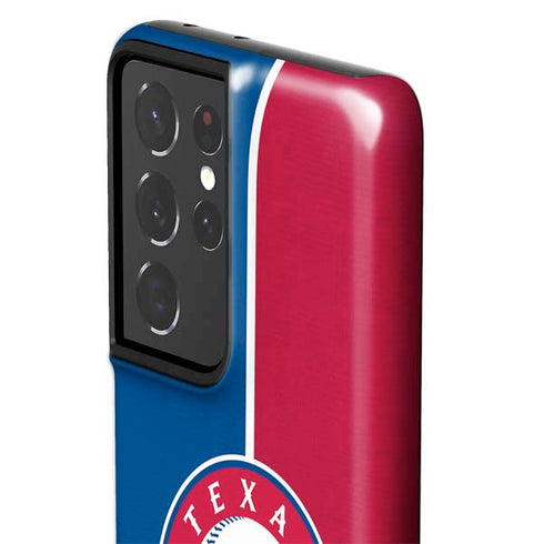 MLB Texas Rangers Split Galaxy S21 Ultra 5G Pro Case