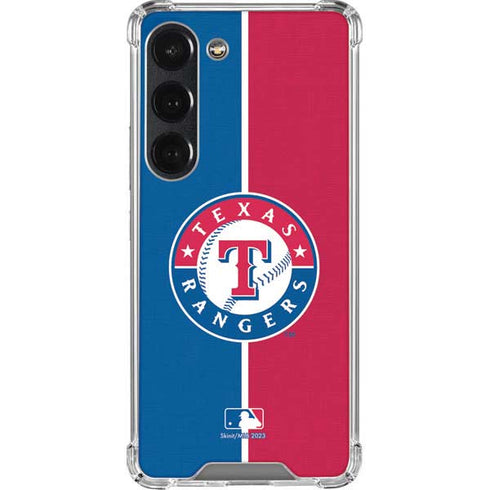 MLB Texas Rangers Split Galaxy S23 Clear Case