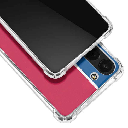 MLB Texas Rangers Split Galaxy S23 Plus Clear Case