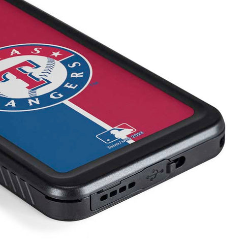 MLB Texas Rangers Split Galaxy S23 Waterproof Case