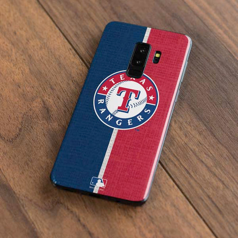 MLB Texas Rangers Split Galaxy S9 Plus Skin