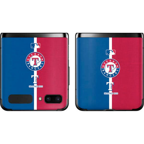 MLB Texas Rangers Split Galaxy Z Flip Skin