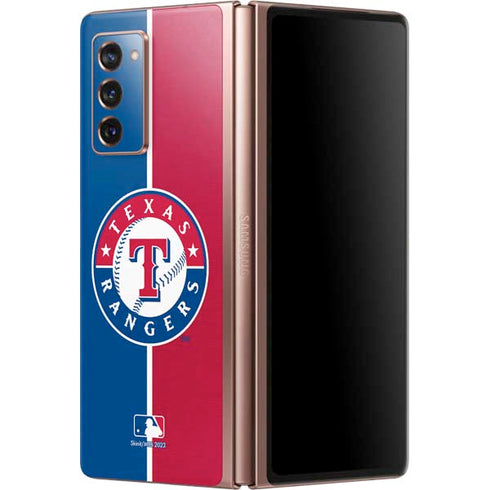 MLB Texas Rangers Split Galaxy Z Fold2 5G Skin