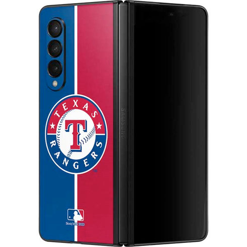 MLB Texas Rangers Split Galaxy Z Fold3 5G Skin
