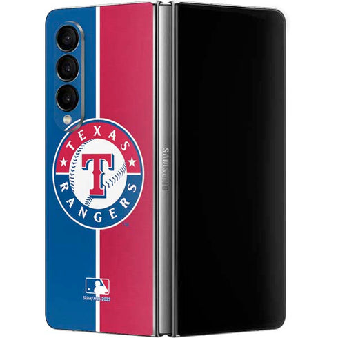 MLB Texas Rangers Split Galaxy Z Fold4 5G Skin