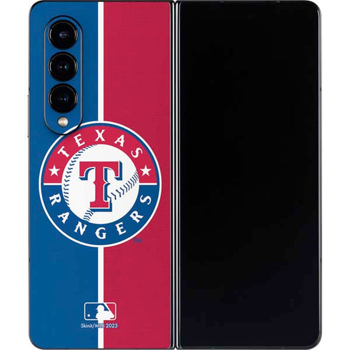 MLB Texas Rangers Split Galaxy Z Fold4 5G Skin