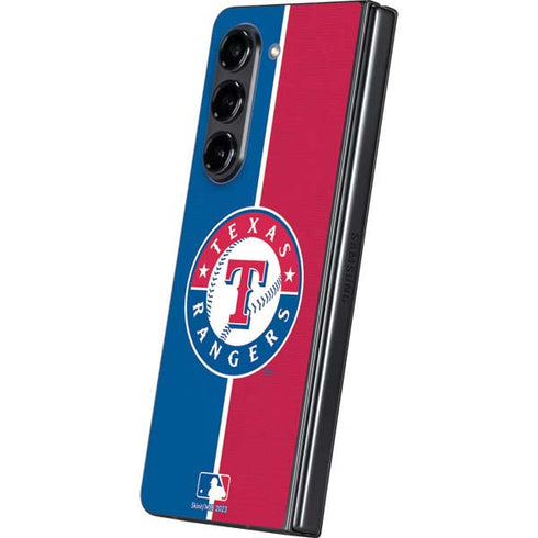 MLB Texas Rangers Split Galaxy Z Fold5 5G Skin