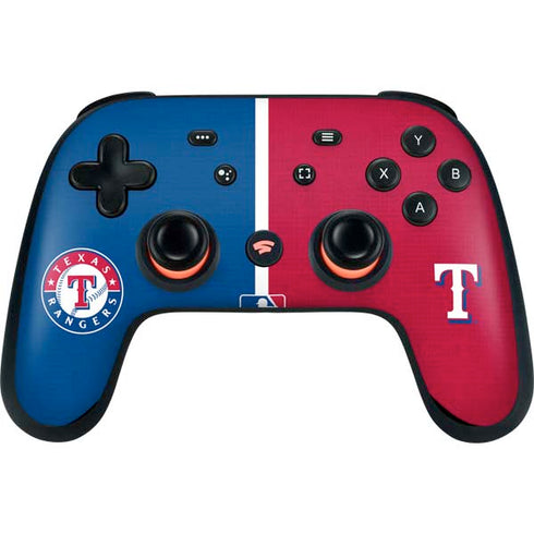 MLB Texas Rangers Split Google Stadia Controller Skin