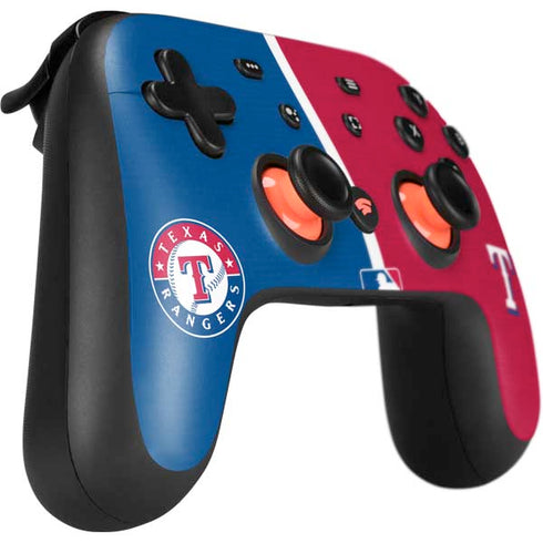 MLB Texas Rangers Split Google Stadia Controller Skin