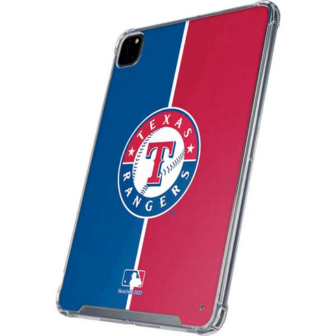 MLB Texas Rangers Split iPad Pro 12.9in (2020) Clear Case