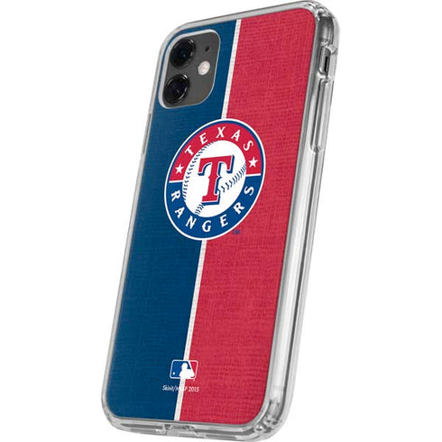 MLB Texas Rangers Split iPhone 11 Clear Case