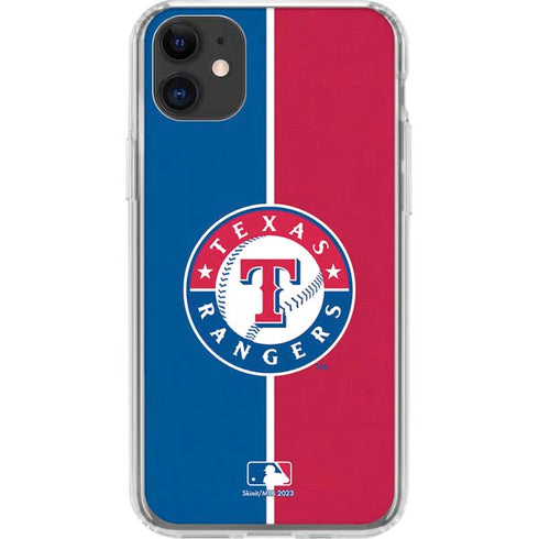MLB Texas Rangers Split iPhone 11 Clear Case