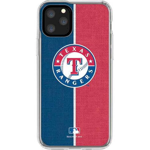 MLB Texas Rangers Split iPhone 11 Pro Clear Case