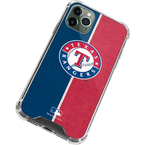 MLB Texas Rangers Split iPhone 11 Pro Max Clear Case