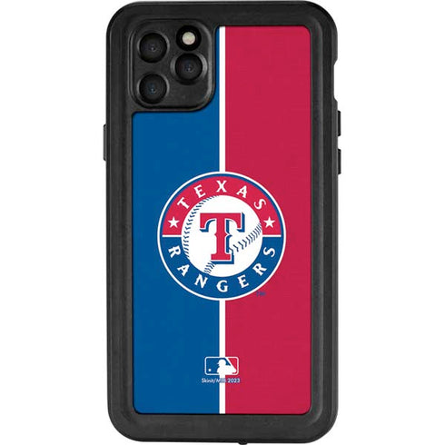 MLB Texas Rangers Split iPhone 11 Pro Max Waterproof Case