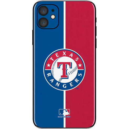 MLB Texas Rangers Split iPhone 11 Skin