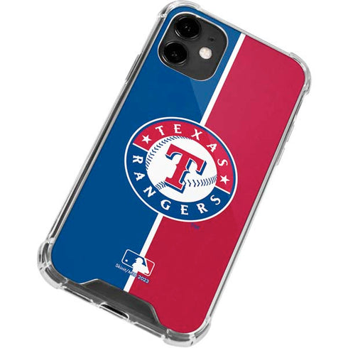 MLB Texas Rangers Split iPhone 12 Clear Case