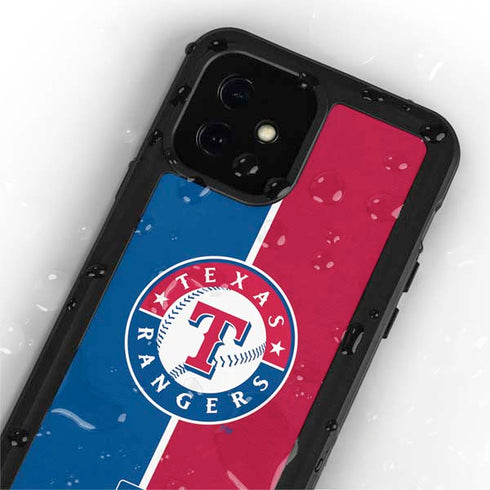 MLB Texas Rangers Split iPhone 12 Mini Waterproof Case
