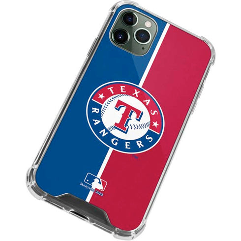 MLB Texas Rangers Split iPhone 12 Pro Clear Case