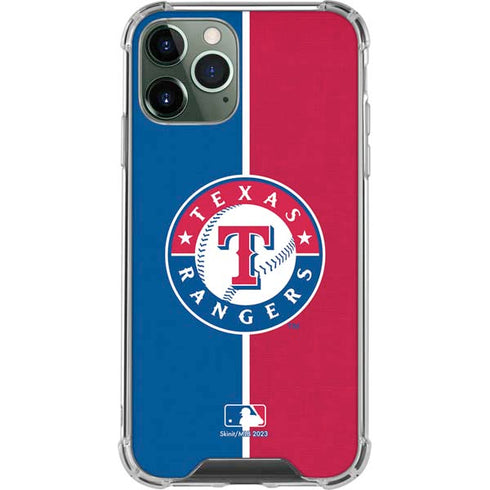 MLB Texas Rangers Split iPhone 12 Pro Clear Case