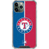MLB Texas Rangers Split iPhone 12 Pro Clear Case