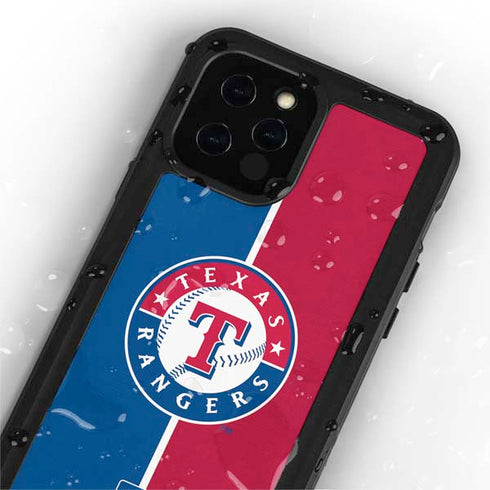 MLB Texas Rangers Split iPhone 12 Pro Max Waterproof Case