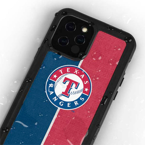 MLB Texas Rangers Split iPhone 12 Pro Waterproof Case