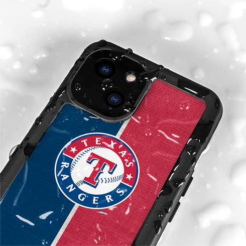 MLB Texas Rangers Split iPhone 13 Mini Waterproof Case