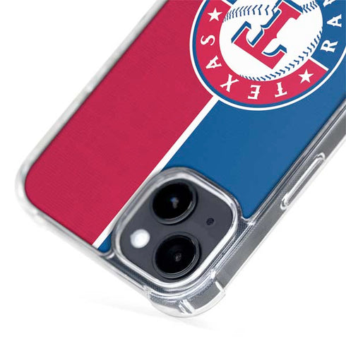 MLB Texas Rangers Split iPhone 15 MagSafe Case