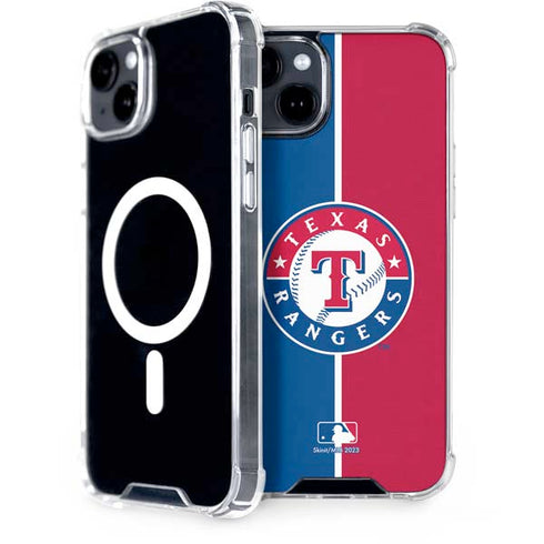 MLB Texas Rangers Split iPhone 15 Plus MagSafe Case