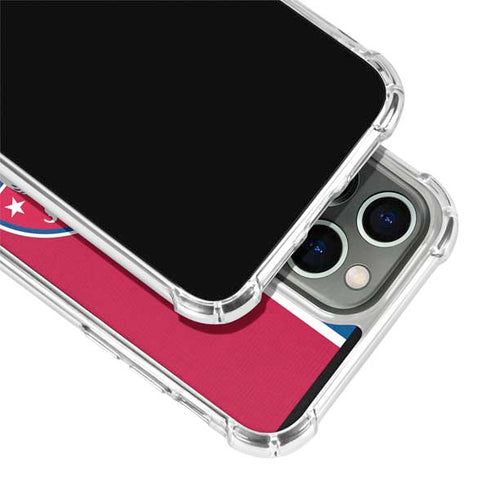 MLB Texas Rangers Split iPhone 14 Pro Clear Case