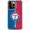 MLB Texas Rangers Split iPhone 14 Pro Clear Case