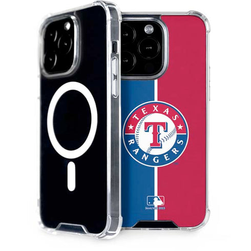 MLB Texas Rangers Split iPhone 15 Pro MagSafe Case