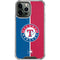 MLB Texas Rangers Split iPhone 15 Pro Max Clear Case