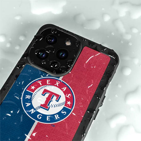 MLB Texas Rangers Split iPhone 14 Pro Max Waterproof Case