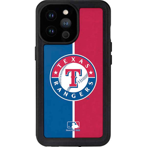 MLB Texas Rangers Split iPhone 14 Pro Max Waterproof Case