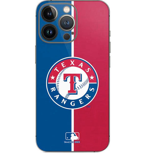 MLB Texas Rangers Split iPhone 14 Pro Skin