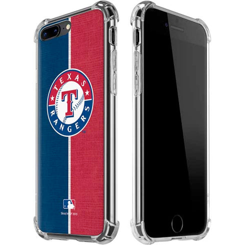 MLB Texas Rangers Split iPhone 7/8 Plus Clear Case