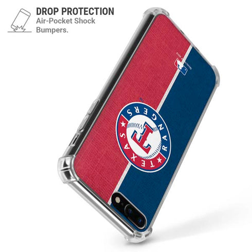 MLB Texas Rangers Split iPhone 7/8 Plus Clear Case