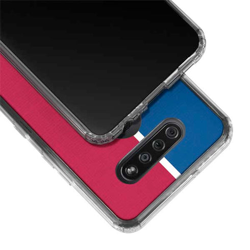 MLB Texas Rangers Split LG K51/Q51 Clear Case