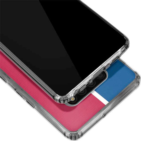 MLB Texas Rangers Split LG Stylo 6 Clear Case