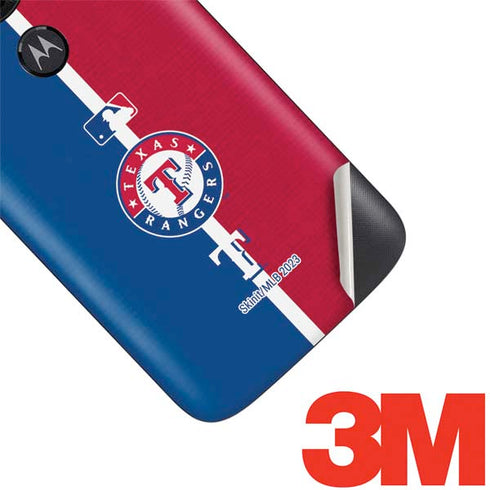 MLB Texas Rangers Split Moto E5 Play Skin