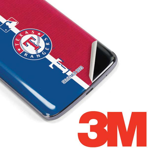 MLB Texas Rangers Split Moto E5 Plus Skin