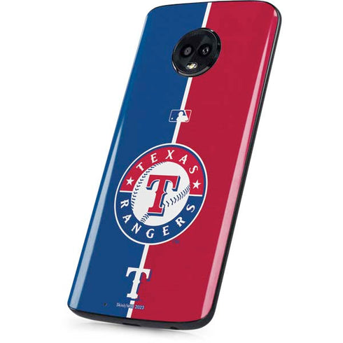 MLB Texas Rangers Split Moto G6 Skin