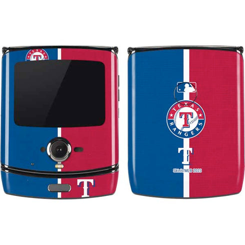 MLB Texas Rangers Split Motorola RAZR Skin