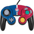 MLB Texas Rangers Split Nintendo GameCube Controller Skin