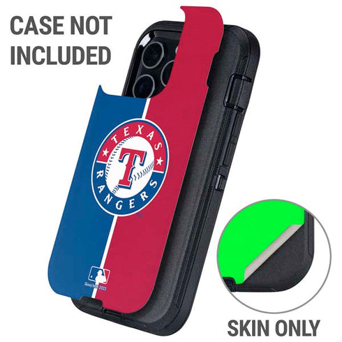 MLB Texas Rangers Split Otterbox Defender iPhone Skin