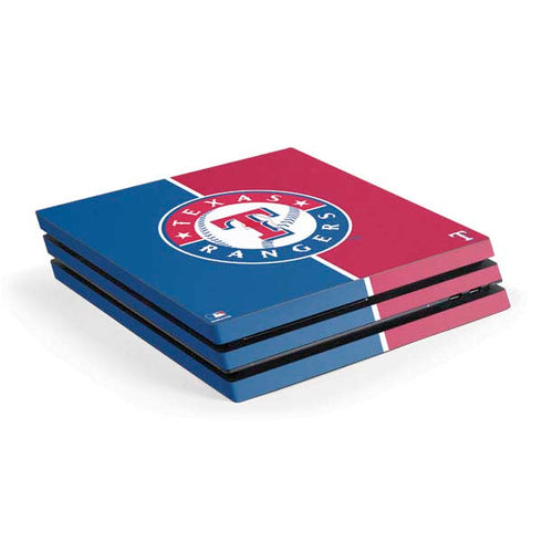 MLB Texas Rangers Split PS4 Pro Console Skin